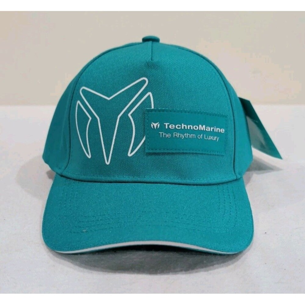 TechnoMarine Baseball Hat Cap "The Rhythm of Luxury" Aqua Blue Snapback OSFA